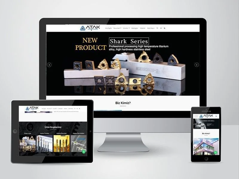 Atak Kesici Takım Kurumsal Web Sitesi