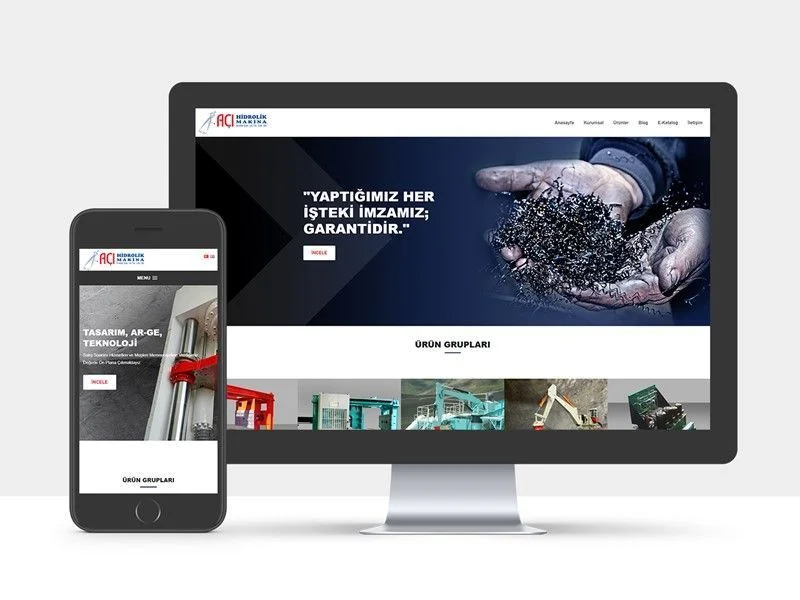Açı Hidrolik Kurumsal Web Sitesi