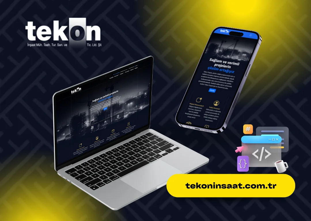 Tekon İnşaat Kurumsal Web Sitesi