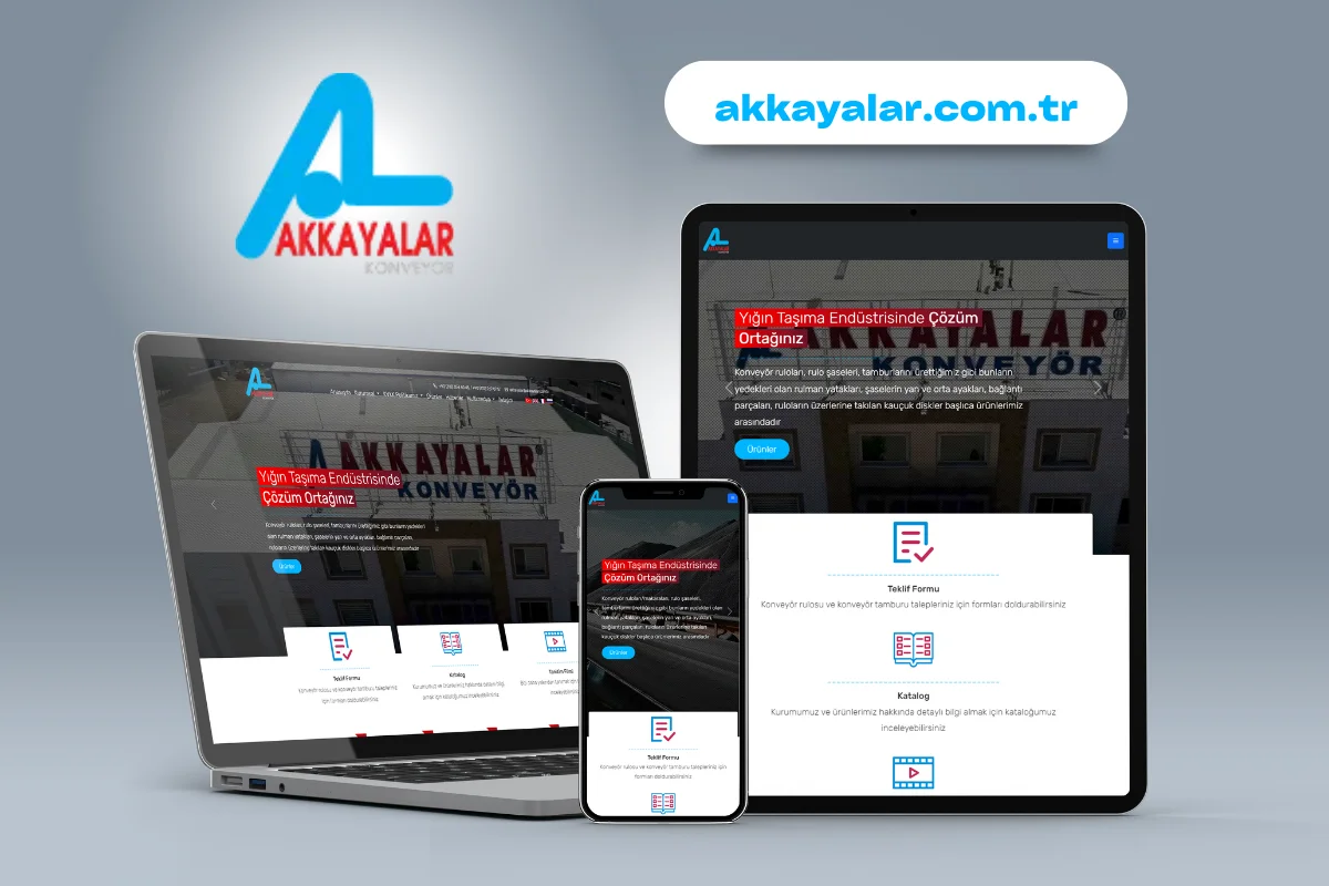 Akkayalar Konveyör Kurumsal Web Sitesi